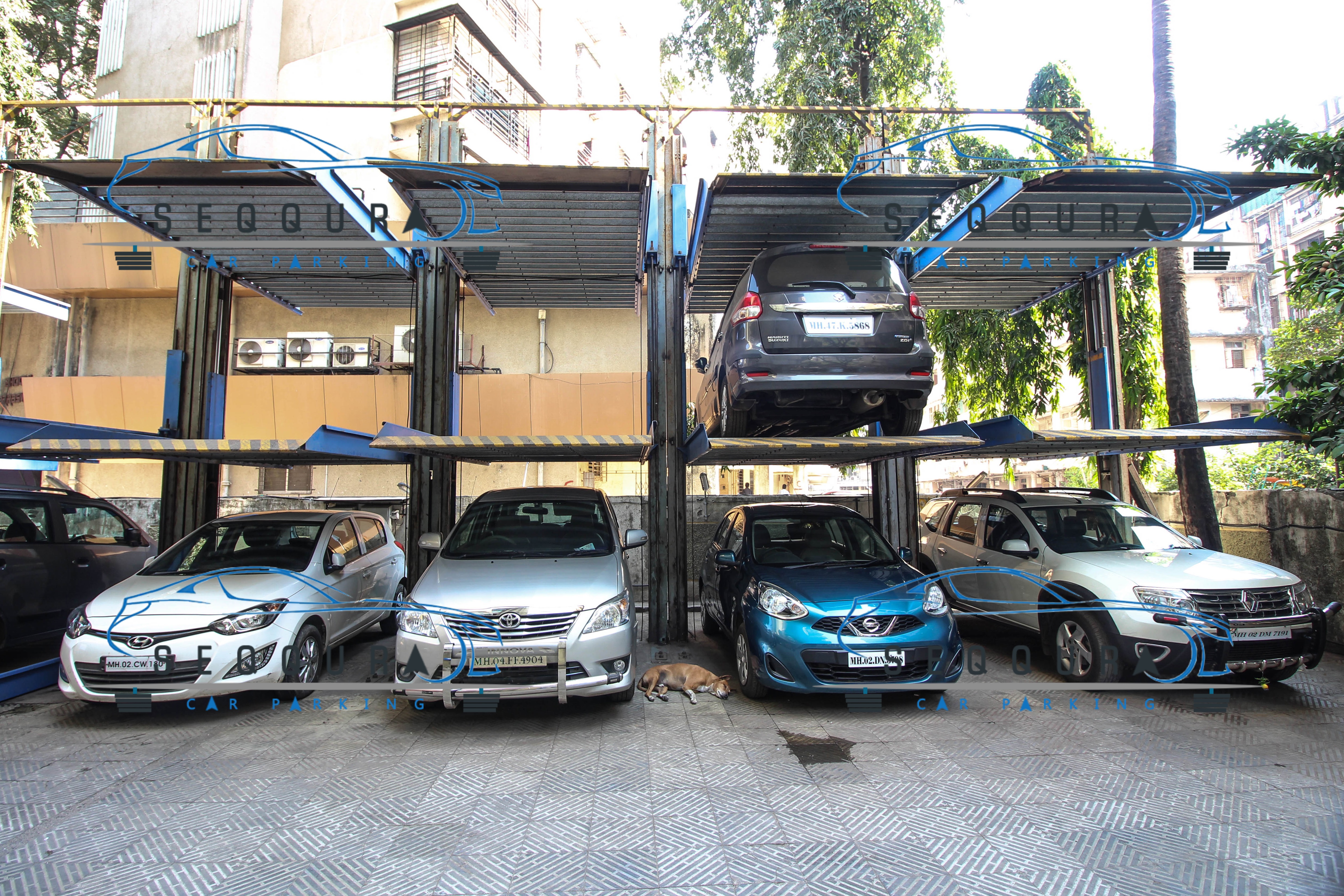 Three level Stack Parking Three level Stack Parking